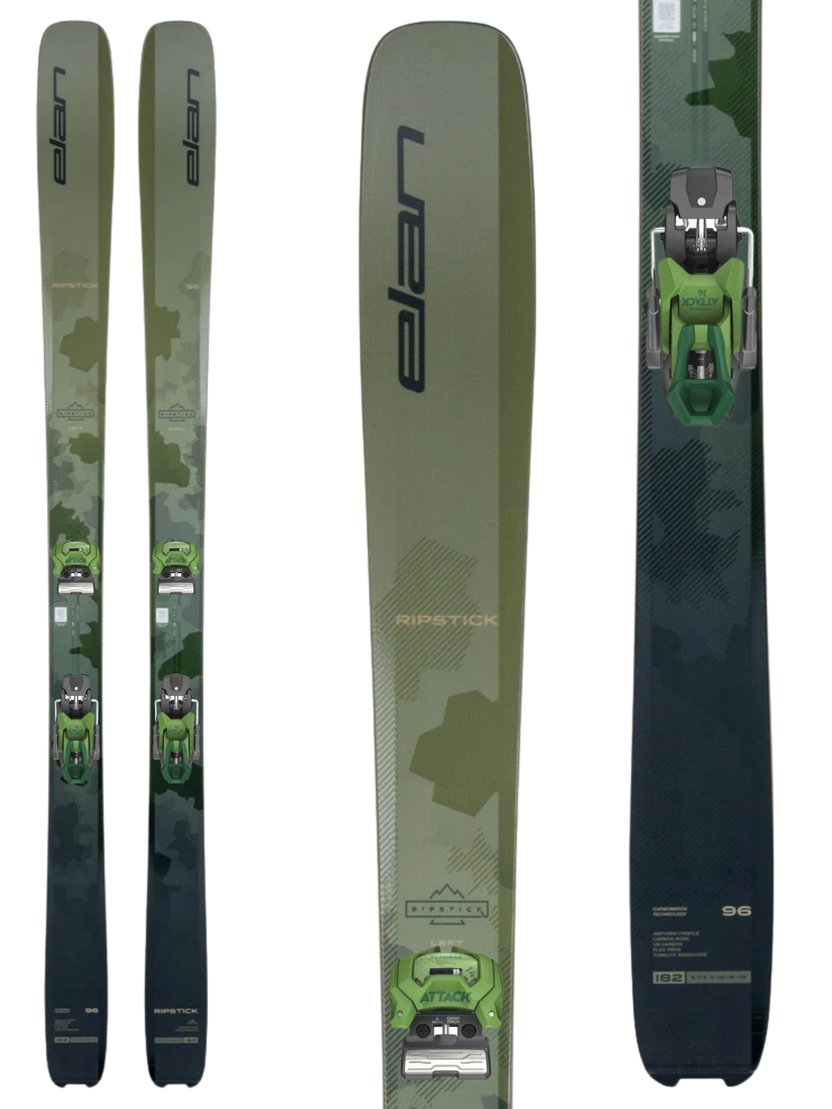 Elan Ripstick 96 Skis 2027 + Tyrolia Attack 14 GW Bindings