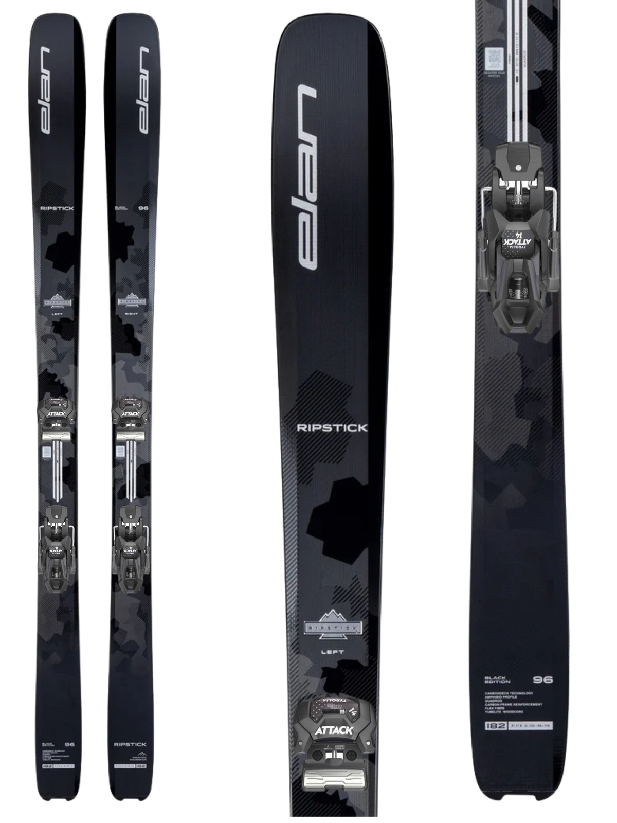 Elan Ripstick 96 Black Edition Skis 2027 + Tyrolia Attack 14 GW Bindings