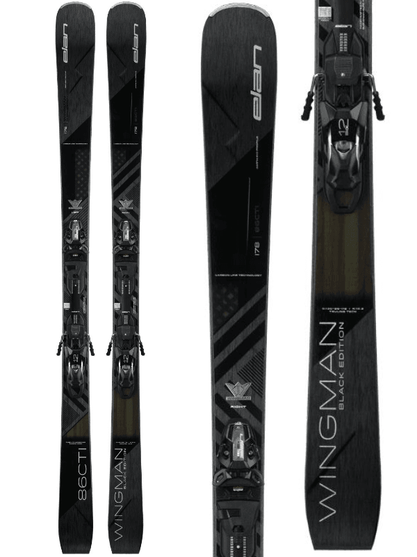 Wingman 86 Black Edition 2025 + EMX 12 GW Bindings - Suburban Ski and Bike