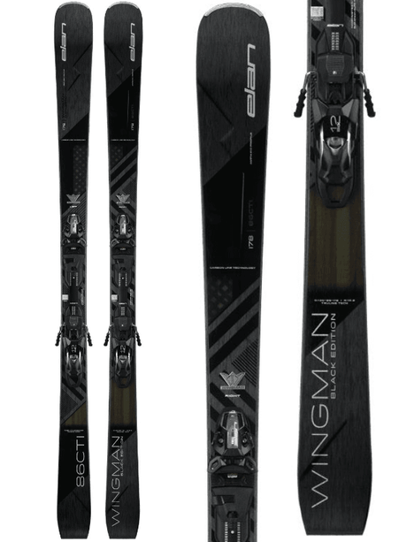 Wingman 86 Black Edition 2025 + EMX 12 GW Bindings - Suburban Ski and Bike