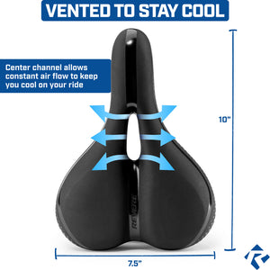 Revere Touring Memory Foam Bike Saddle
