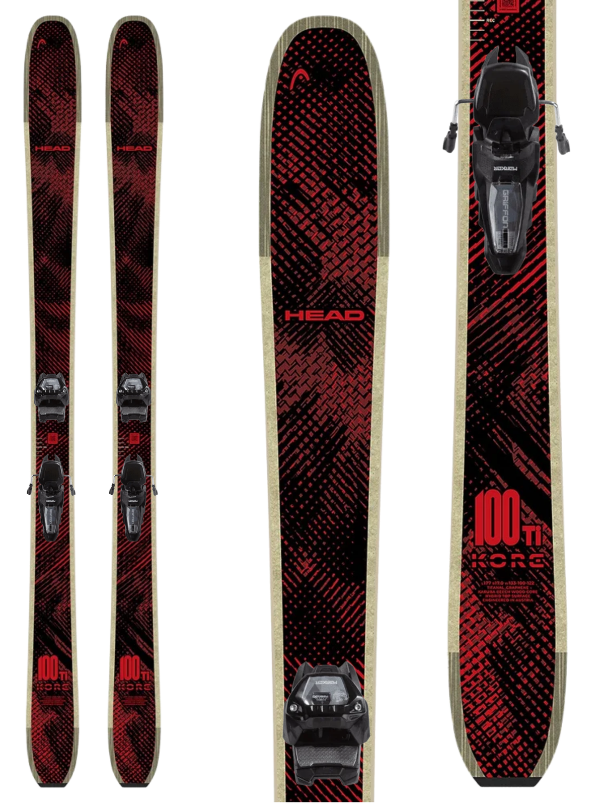 Head Kore 100 Ti Skis 2027 + Marker Griffon 13 MN Bindings