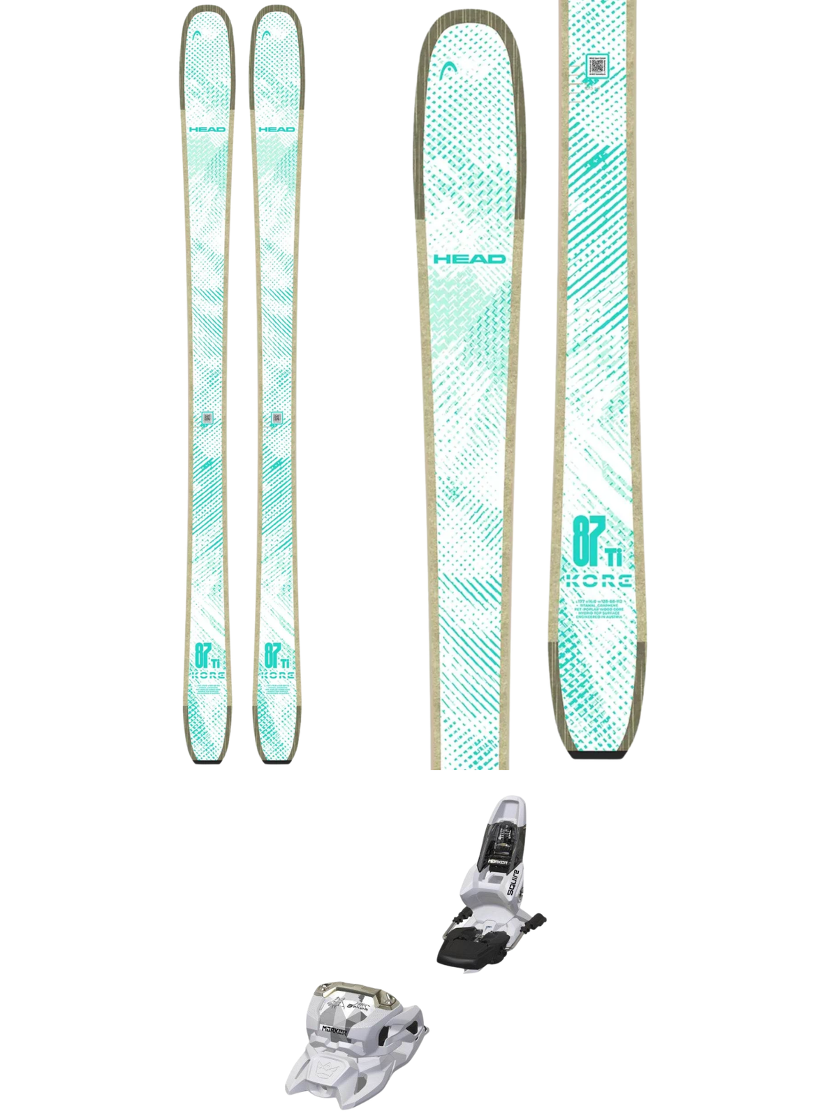 Head Kore 87 Ti Women's Skis 2027 + Marker Squire 11 GW Bindings
