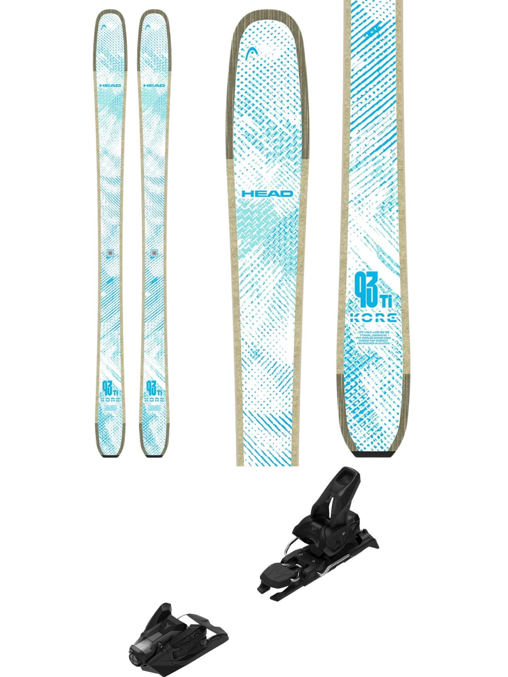 Head Kore 93 Ti Women's Skis 2027 + Atomic Strive 12 GW Bindings