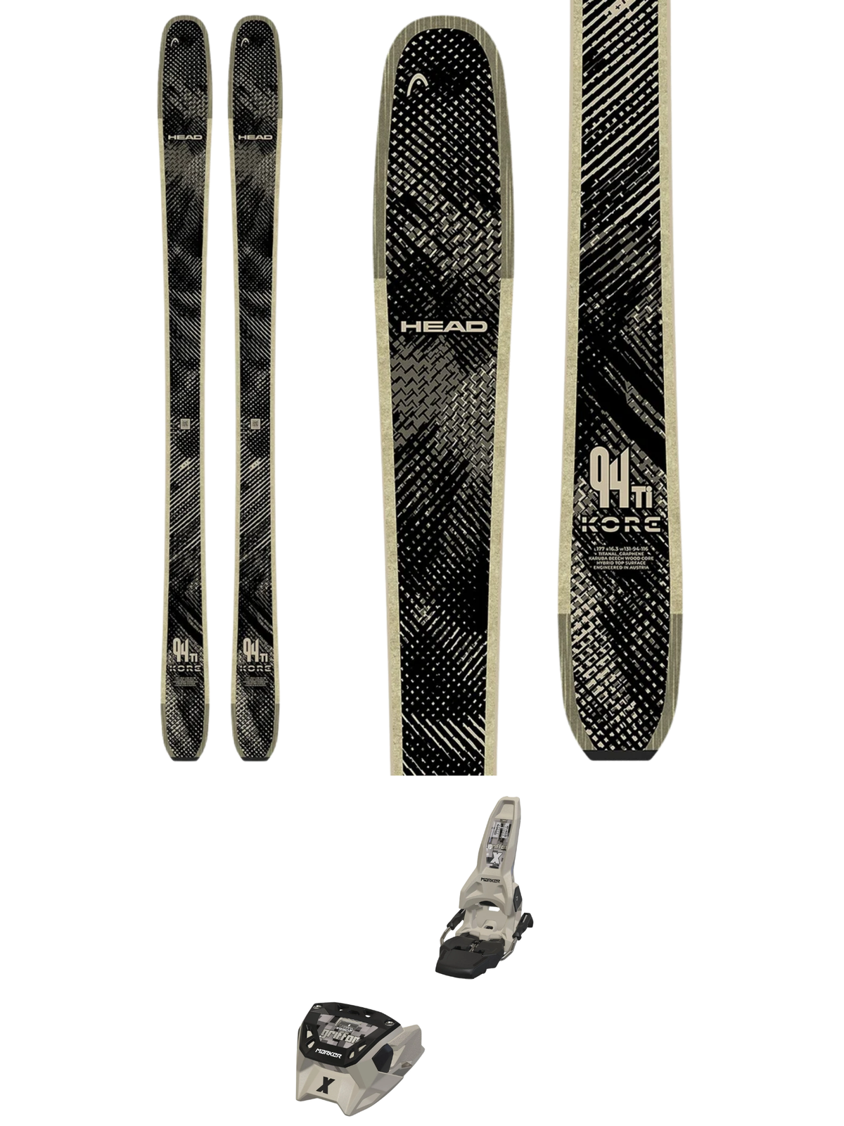 Head Kore 88 Ti Skis 2027 + Marker Griffon X 13 GW Bindings