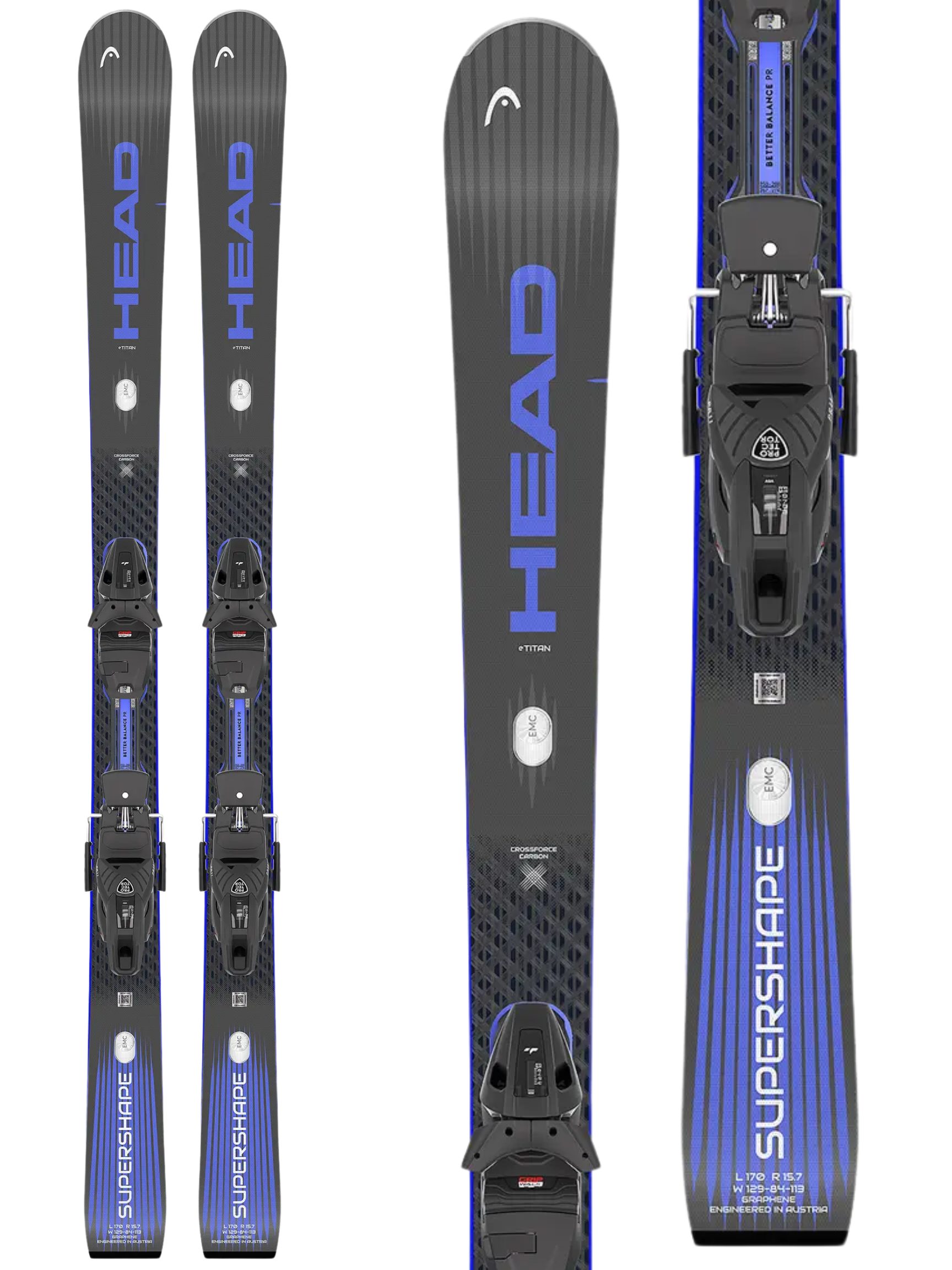 Head Supershape e-Titan Skis 2027 + Protector EVO PR 11 GW Bindings