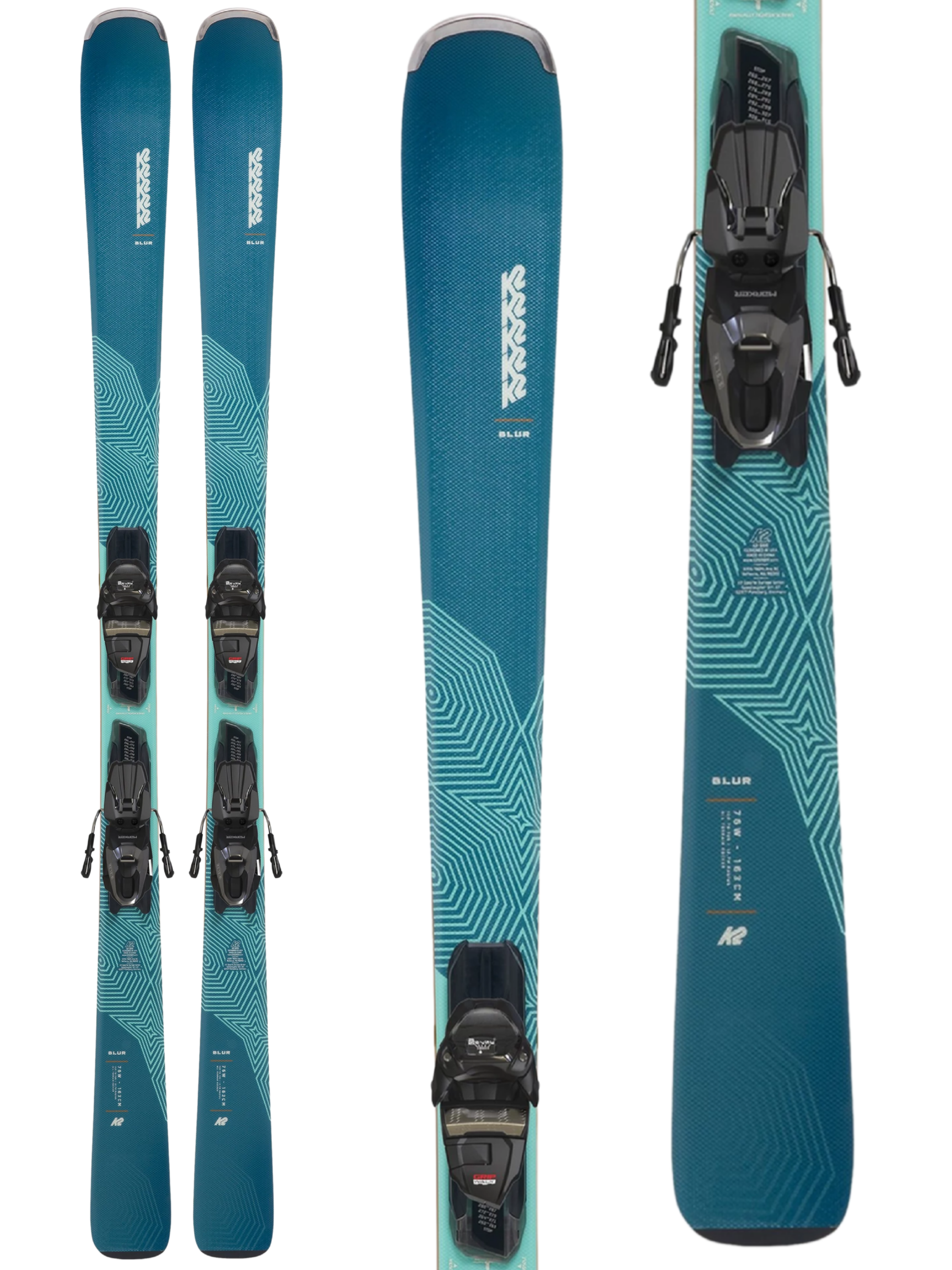 K2 Blur 76 Women's Skis 2027 + M3 10 Quickclik Bindings