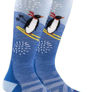 Kids Penguin Peak Over-the-Calf Midweight Ski & Snowboard Sock - Suburban Ski and Bike