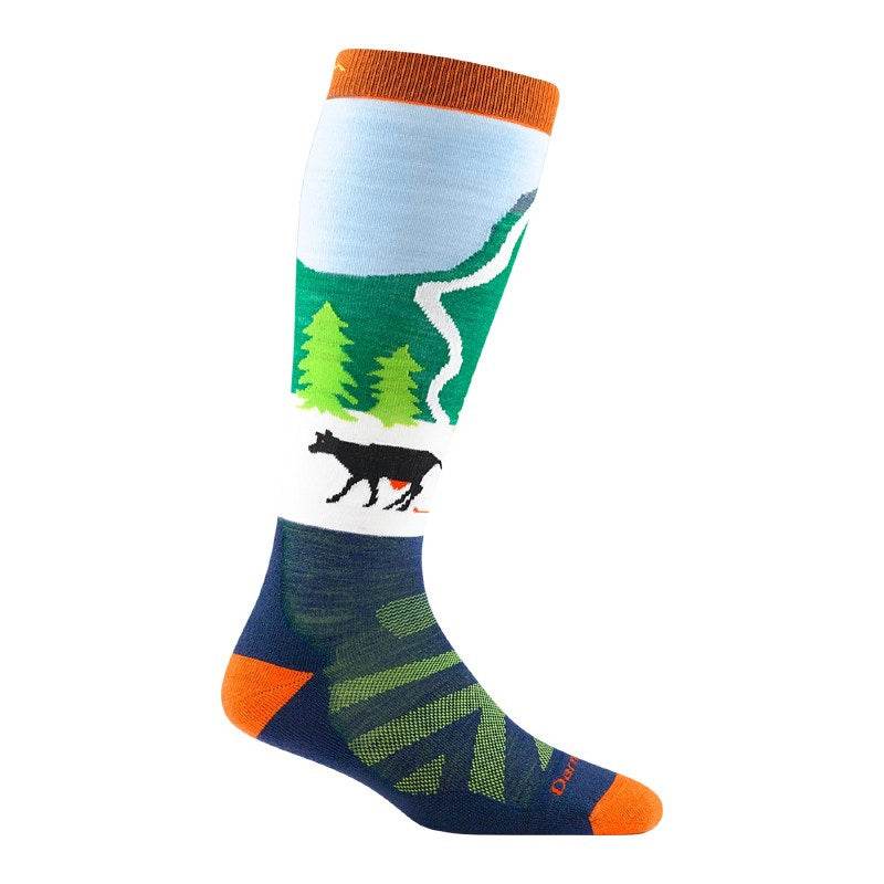 Kids Pow Cow Over-the-Calf Midweight Ski & Snowboard Sock - Suburban Ski and Bike