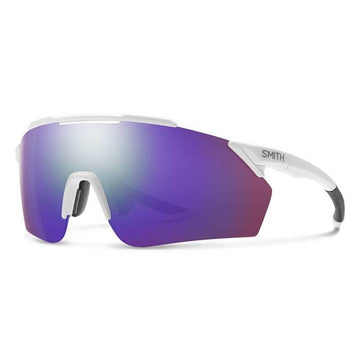 Matte White + Chromapop Violet Mirror Lens (VLT: 15%) / Rose Low Light Lens