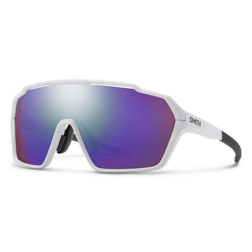 White + Chromapop Violet Mirror Lens (VLT: 15%) / Clear Lens