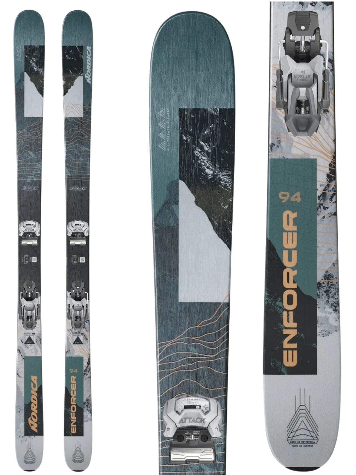 Nordica Enforcer 94 Skis 2027 + Tyrolia Attack 14 GW Bindings