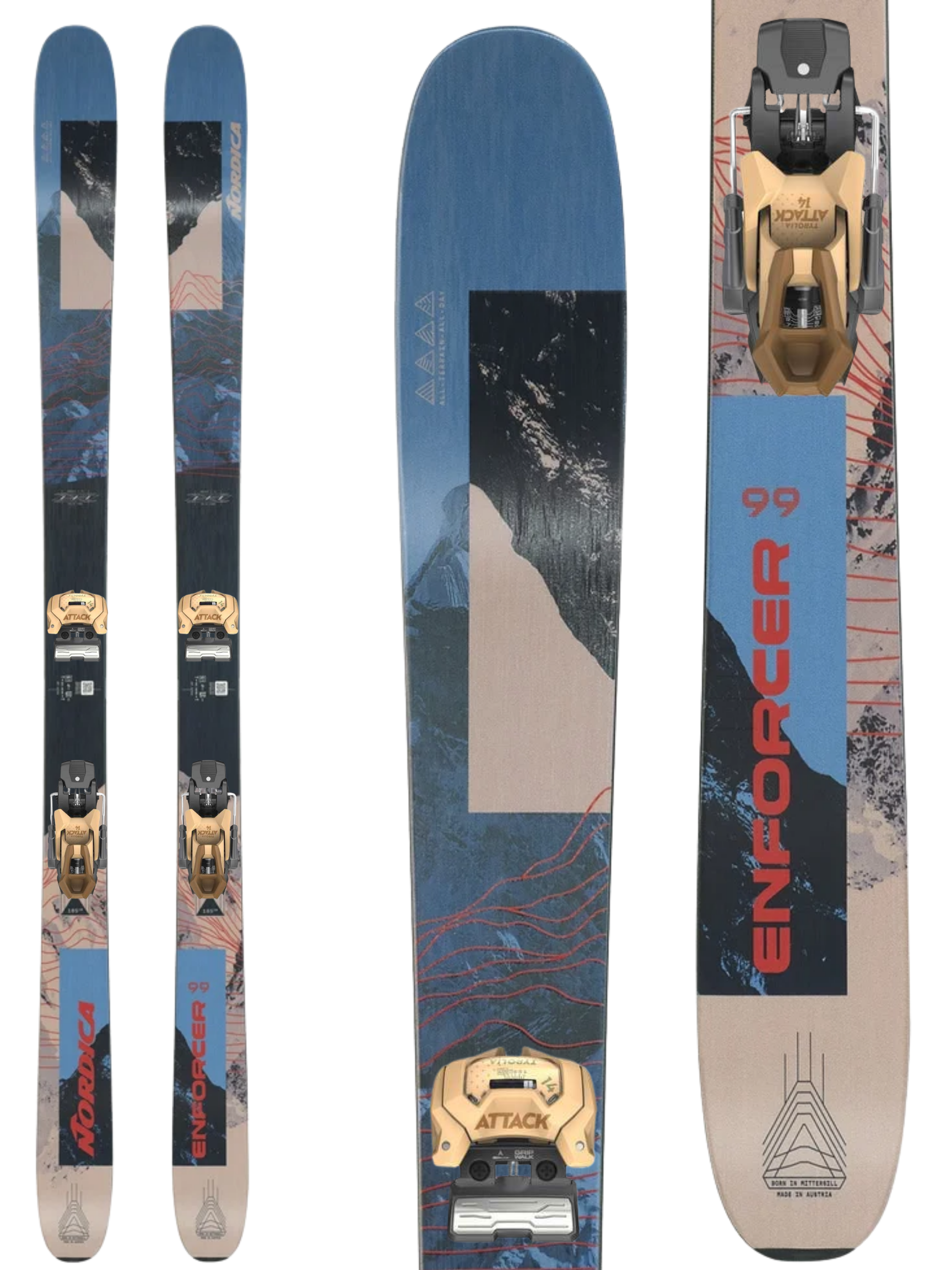 Nordica Enforcer 99 Skis 2027 + Tyrolia Attack 14 GW Bindings