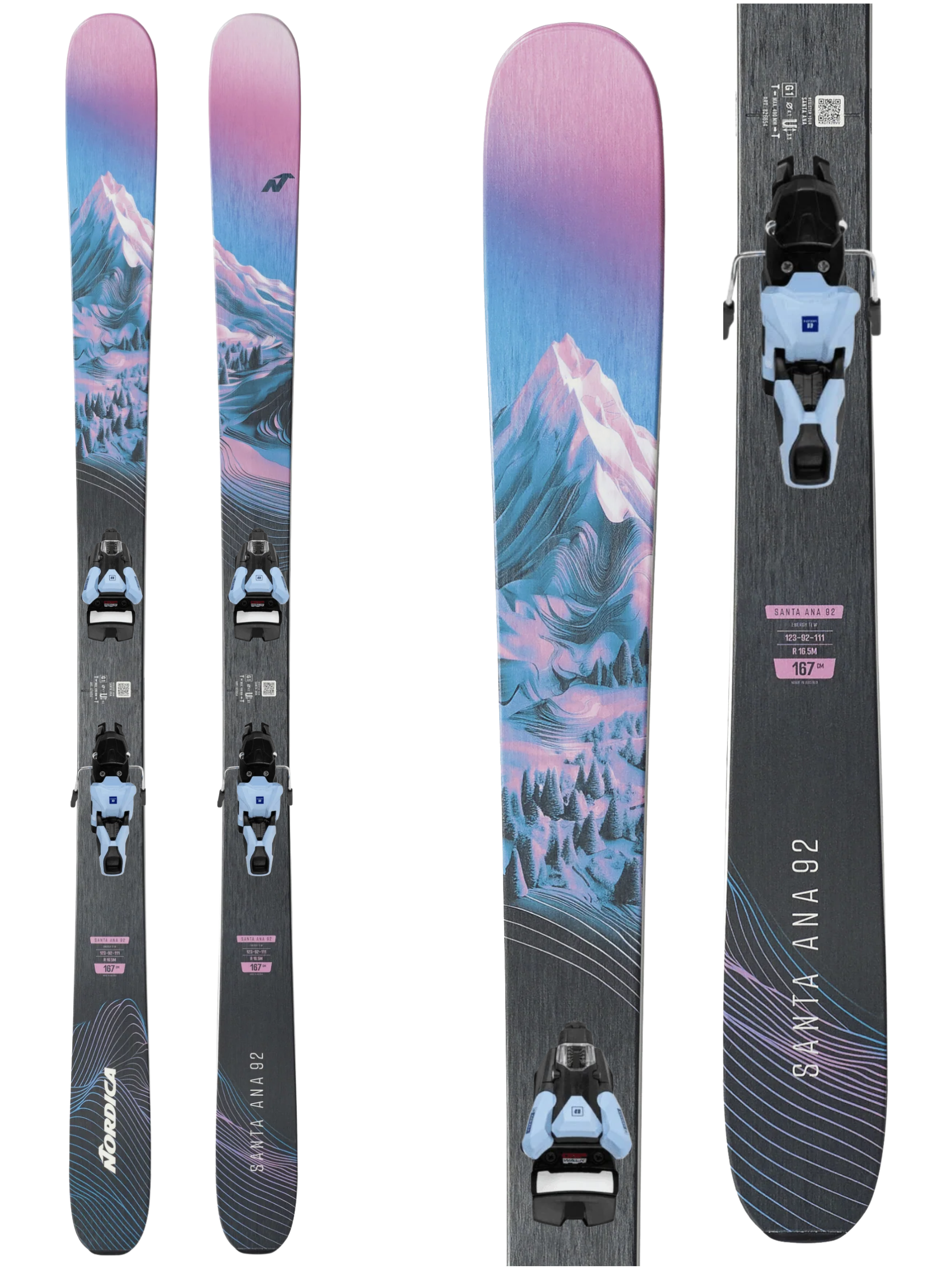 Nordica Santa Ana 92 Women's Skis 2027 + Armada Strive 12 GW Bindings