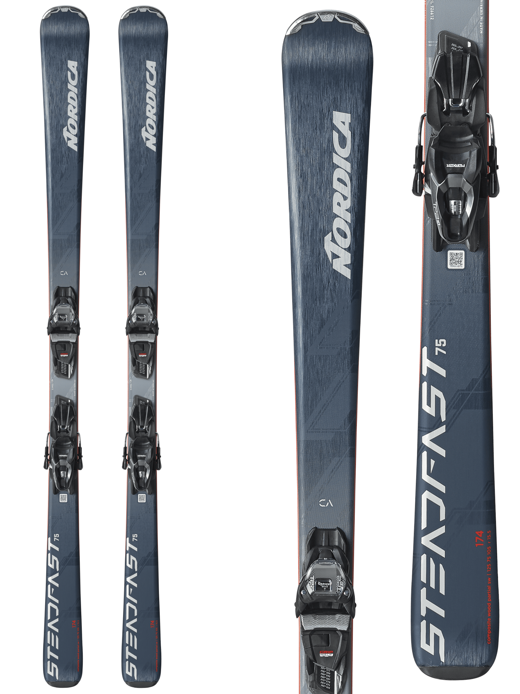 Noridca Steadfast 75 CA Skis 2027 + Compact 10 GW Bindings