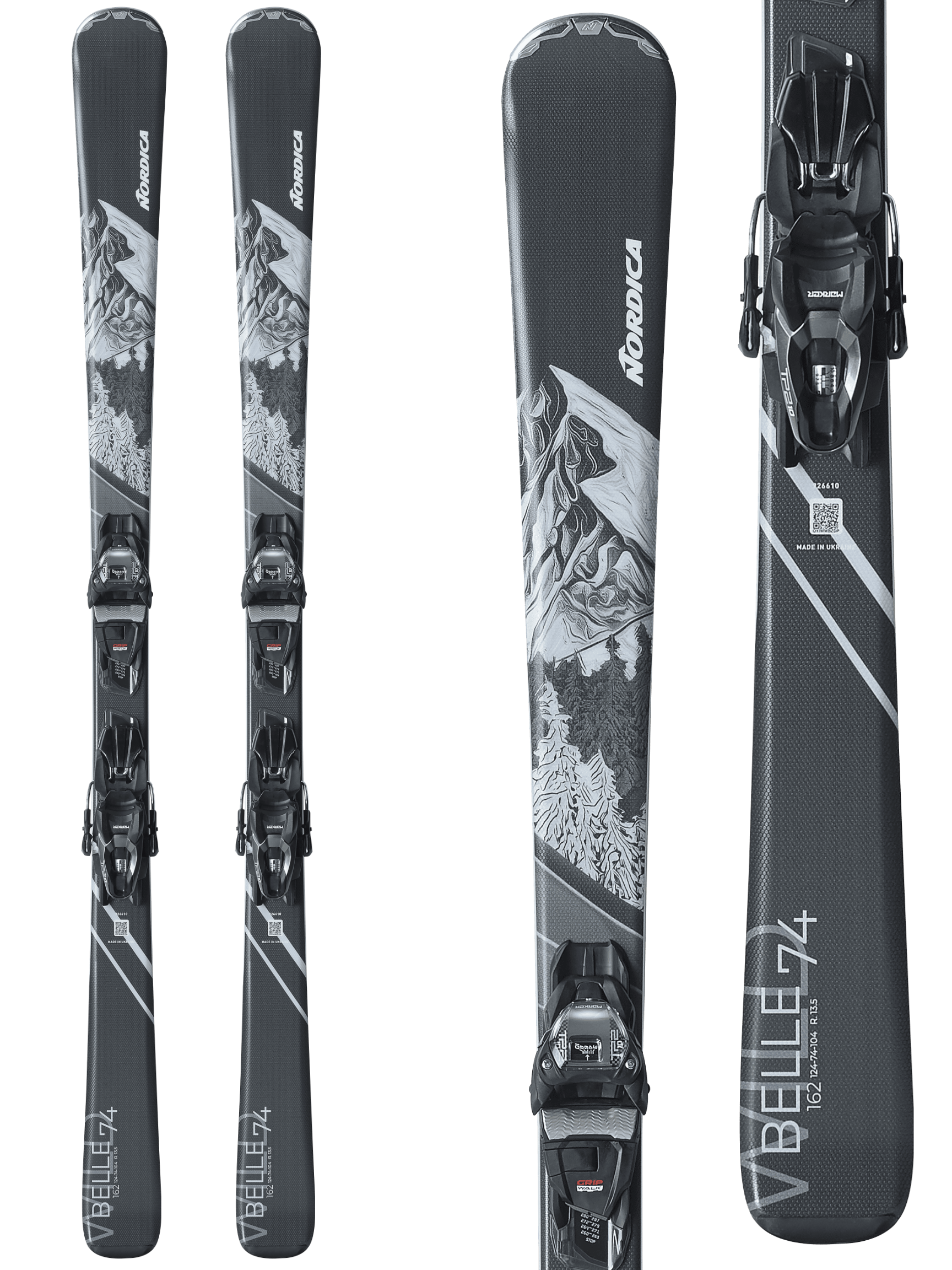 Noridca Wild Belle 74 Women's Skis 2027 + Compact 10 GW Bindings