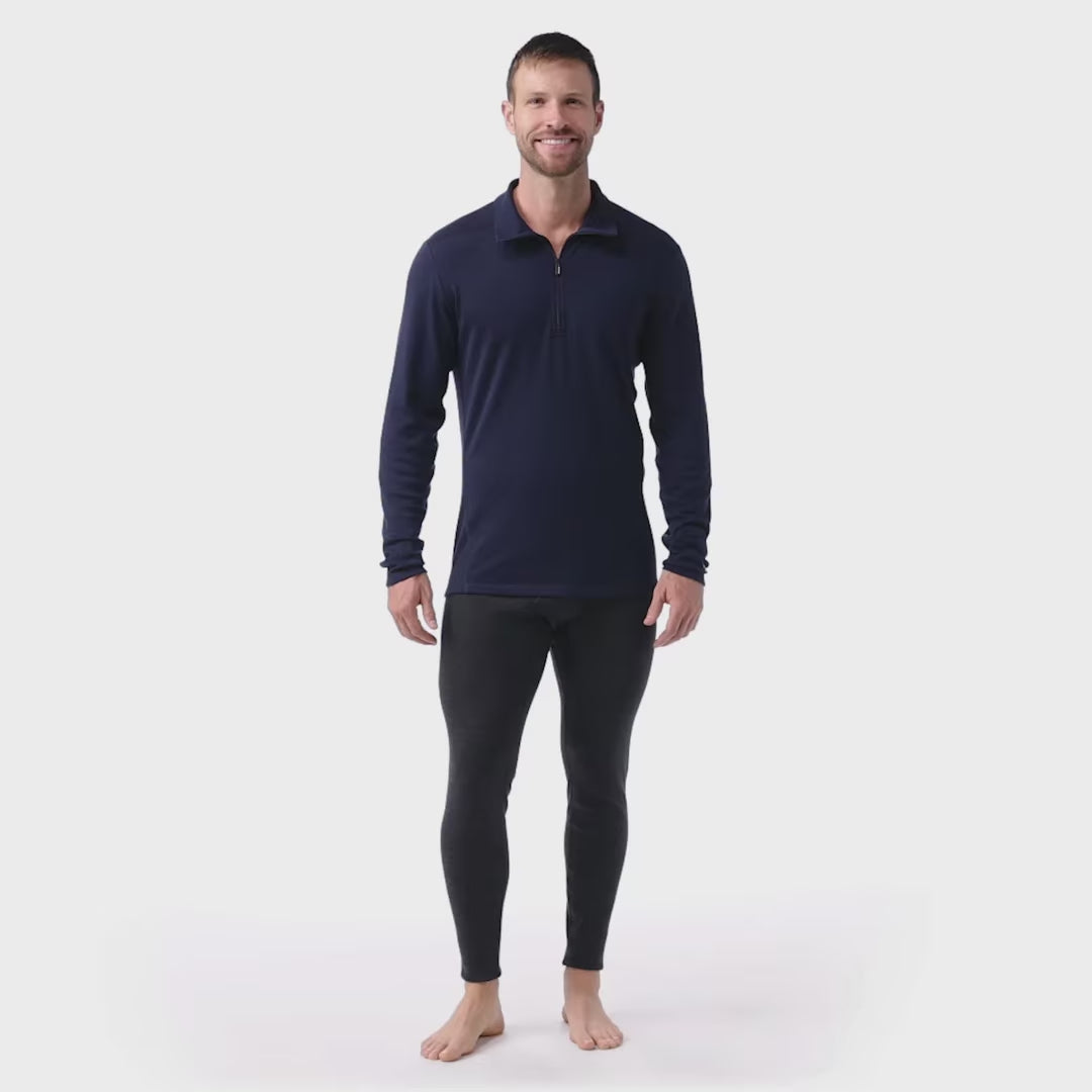 Men's Classic Thermal Merino Base Layer 1/4 Zip