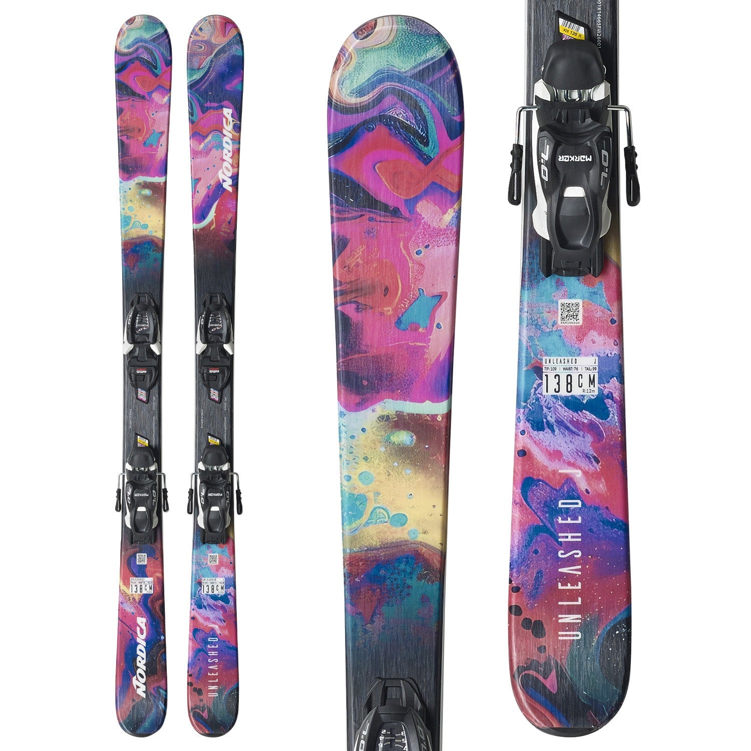 Nordica Unleashed J Kids Skis 2027 + JR 7.0 GW Bindings
