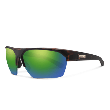 Matte Tortoise + Polarized Green Mirror (VLT: 13%)