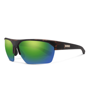 Matte Tortoise + Polarized Green Mirror (VLT: 13%)