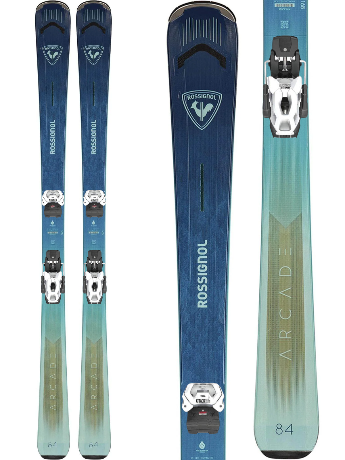 Rossignol Arcade 84 Women's Skis 2027 + Tyrolia Attack LYT 11 GW Bindings