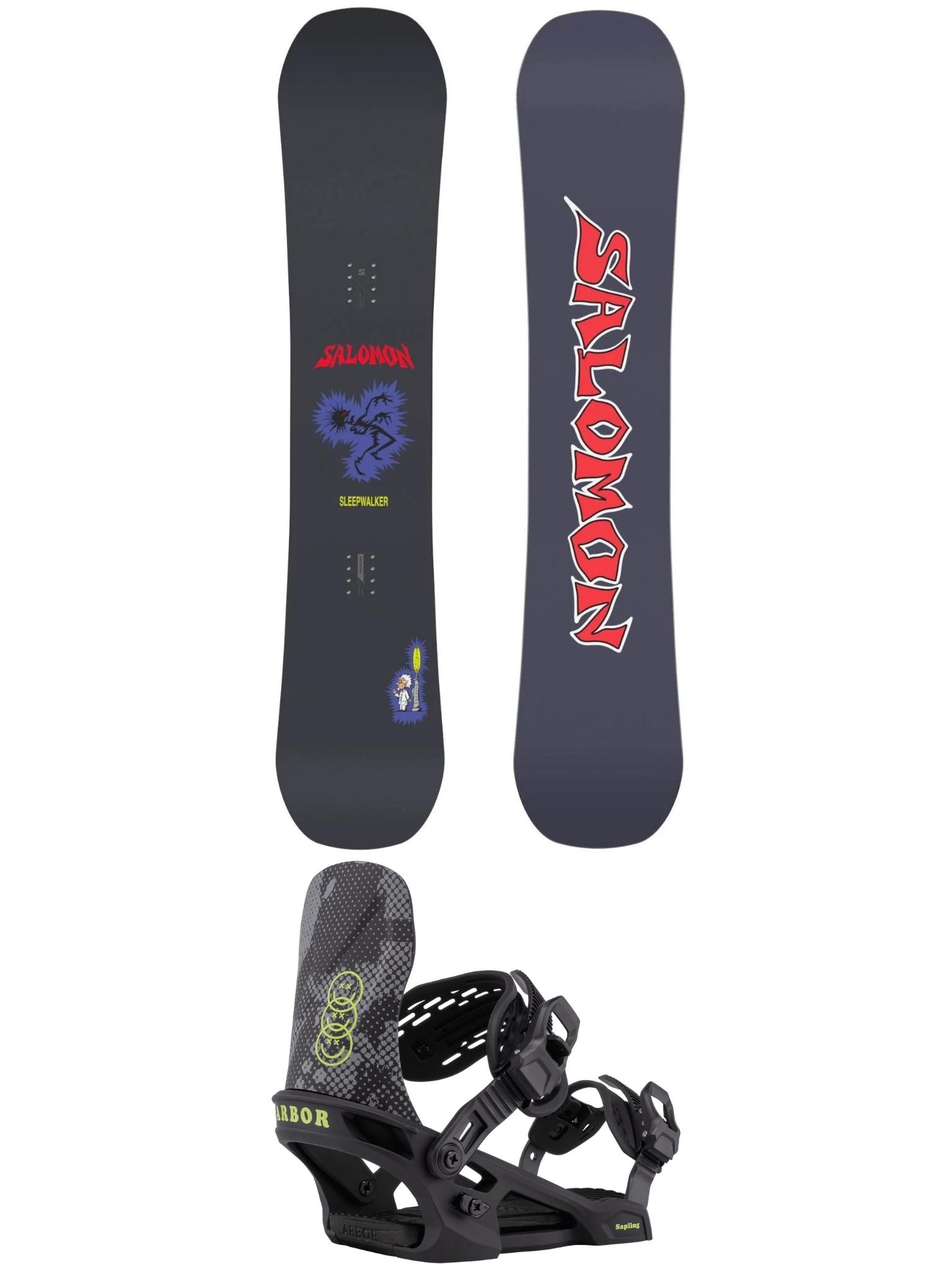 Sleepwalker Grom Snowboard 2026 + Sapling Binding