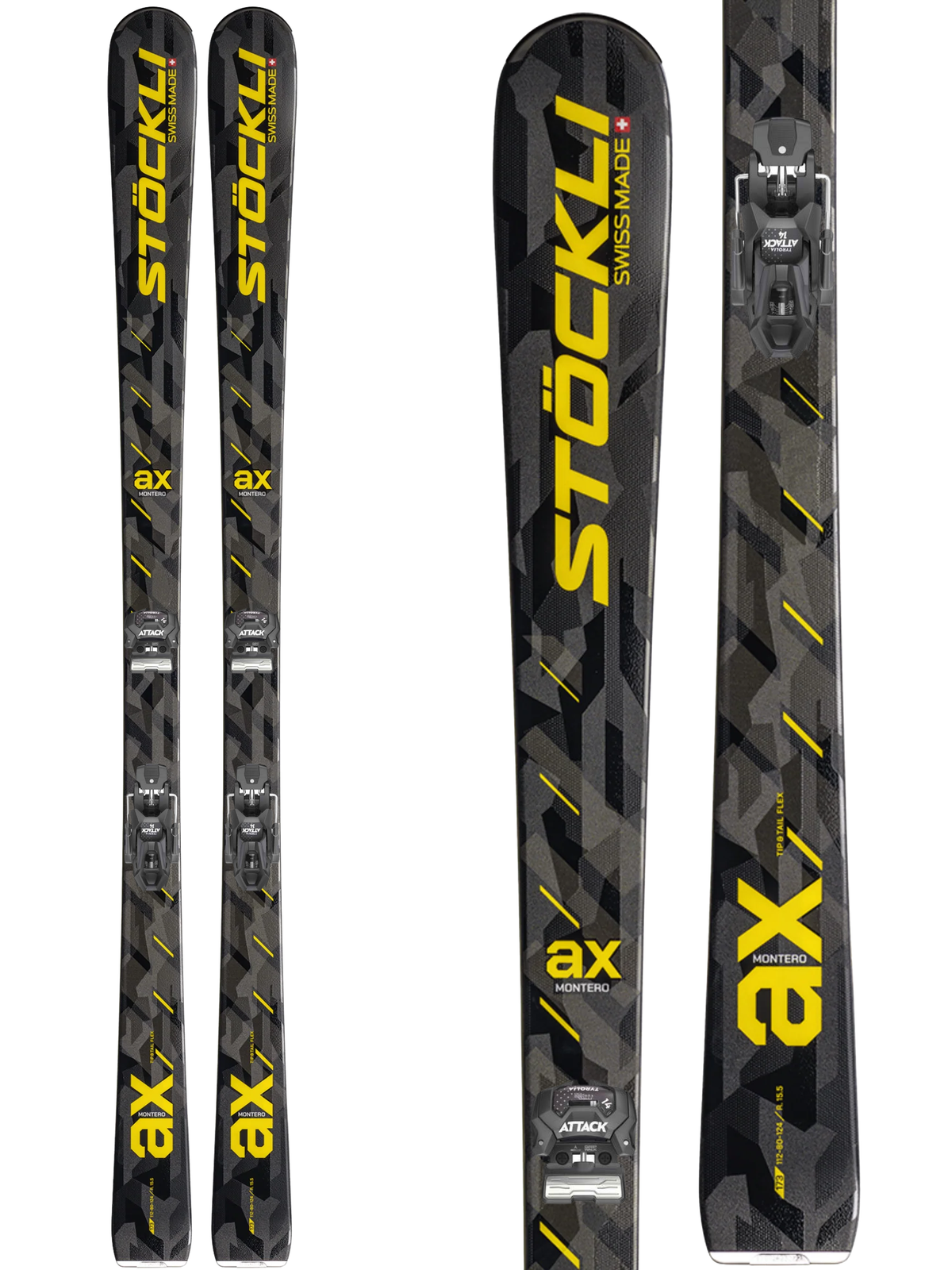 Stockli Montero AX Skis 2027 + Tyrolia Attack 14 GW Bindings