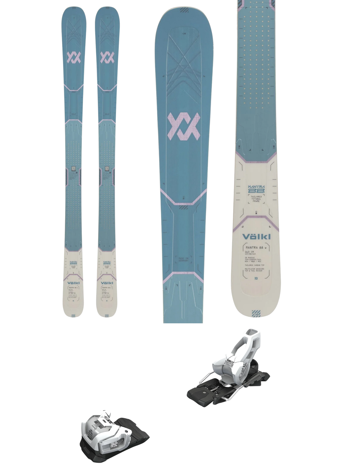 Volkl Mantra 88 Women's Skis 2027 + Tyrolia Attack 11 LYT GW Bindings